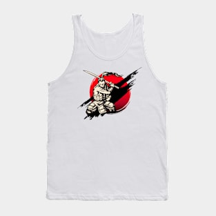 Samurai Warrior With Sword Tank Top